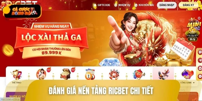 RICBET là thương hiệu giải trí uy tín